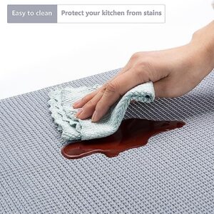 TJWODO Shelf Cabinet Liner,Drawer Liners Non Adhesive Easiest Install Mat, Strong Grip Bottom,Easy Clean Non Slip Shelving Liner for Kitchen Cabinets