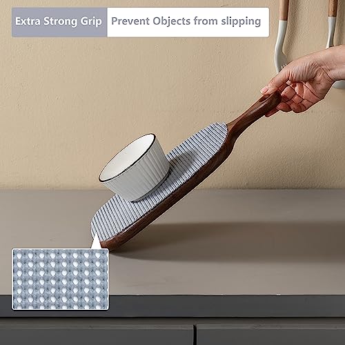 TJWODO Shelf Cabinet Liner,Drawer Liners Non Adhesive Easiest Install Mat, Strong Grip Bottom,Easy Clean Non Slip Shelving Liner for Kitchen Cabinets