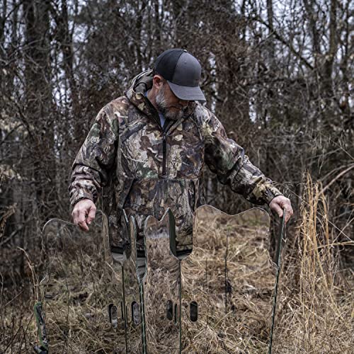 Summit Outdoor GhostBlind® Phantom™ Bundle, 6-Panel Mirror Hunting Blind, Ground Hunting Blind with Height Extenders