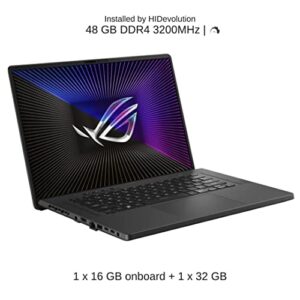 HIDevolution [2023] ASUS ROG Zephyrus G16 GU603VV 16" FHD+ 165Hz, 2.4 GHz i7-13620H, RTX 4060, 48 GB DDR4 RAM, 1 TB PCIe SSD, Windows 11 Home