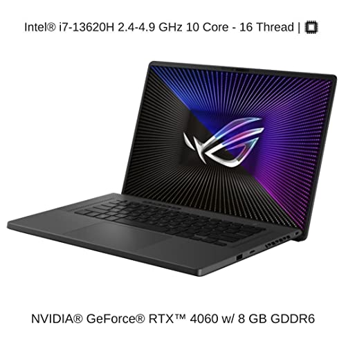 HIDevolution [2023] ASUS ROG Zephyrus G16 GU603VV 16" FHD+ 165Hz, 2.4 GHz i7-13620H, RTX 4060, 48 GB DDR4 RAM, 1 TB PCIe SSD, Windows 11 Home