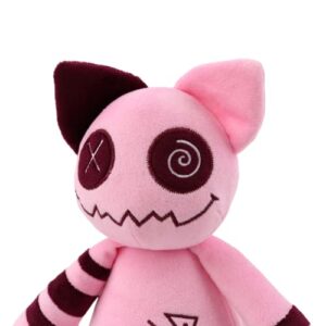 Bilibang Zombie Cat Plush,Ghost Zombies Toys,Soft Cat Animal Plush Doll,Stuffed Pink cat,Adorable cat stuffy Animal Gift for Kids(Zombie Cat Plush)