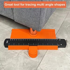 10 Inch Super Gauge Shape and Outline Tool, Contour Gauge Profile Tool with Lock, Measuring Tools Shape Duplicator Woodworking Tools