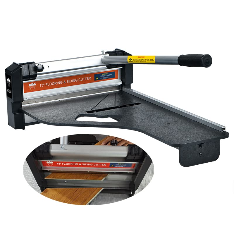 KS EAGLE KC340 13'' Pro Laminate Floor Cutter for LVP, WPC, LVT, SPC, VCT, PVC and Rigid Core Vinyl Plank Included Honing Stone