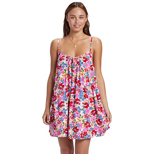 Roxy Women's Standard Summer Adventures Coverup Dress, Shocking Pink BlooMIN Babe 232