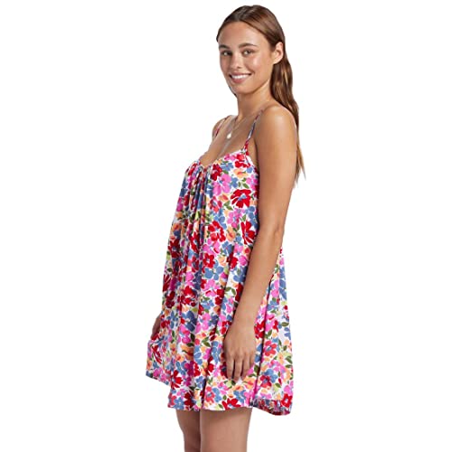 Roxy Women's Standard Summer Adventures Coverup Dress, Shocking Pink BlooMIN Babe 232