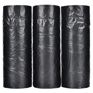 Ultra Strong 15 Gallon Drawstring Trash Bags (102 Count) Large Heavy Duty Thicken Plastic Tall Kitchen Garbage Bags Black for Kitchen Office Lawn Yard by Glasho