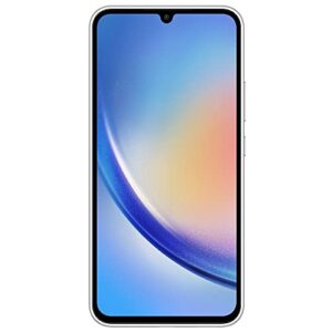 SAMSUNG Galaxy A34 5G + 4G LTE (256GB + 8GB) Unlocked Worldwide (Only T-Mobile/Mint/Metro USA Market) 6.6" 120Hz 48MP Triple Camera + (25W Wall Charger) (Awesome Silver (SM-A346M/DSN))