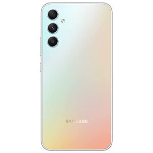 SAMSUNG Galaxy A34 5G + 4G LTE (256GB + 8GB) Unlocked Worldwide (Only T-Mobile/Mint/Metro USA Market) 6.6" 120Hz 48MP Triple Camera + (25W Wall Charger) (Awesome Silver (SM-A346M/DSN))