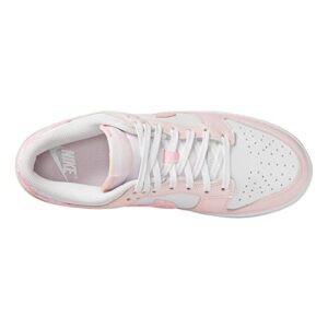 Nike Women's Dunk Low Essential Paisley Pack, White/Pearl Pink-med Soft Pink, 9.5