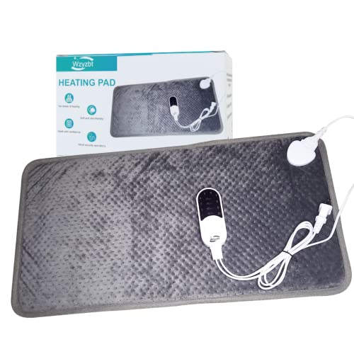 Heating Pad for Back Pain Relief，Electric Heating Pads for Cramps,Hot Heated Pad for Back Pain Muscle Pain Relieve Dry & Moist Heat Option Auto Shut Off Function