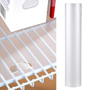 kathfly 1 roll wire shelf liner shelf covers for wire shelving waterproof non adhesive refrigerator pantry wire shelf plastic mats for kitchen cabinet drawer fridge rack, 10 feet roll (12 inch wide)