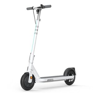okai neon lite electric scooter - up to 15.5 mph, 18.6 miles long range, e scooter for adults and beginners, lightweight commuter scooter with ambient light, ul tested