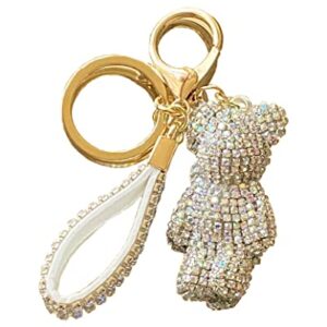 Keychain for woman and girl Crystals in a keychain Fashion pendant for bag or backpack Teddy Bear in Crystals