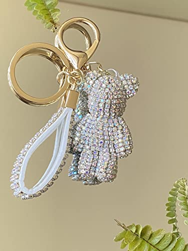 Keychain for woman and girl Crystals in a keychain Fashion pendant for bag or backpack Teddy Bear in Crystals