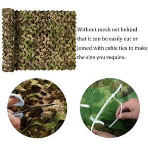 NINAT Camo Netting Camouflage Net Bulk Roll for Hunting Shooting Camping Military Tree Houses Ground Blinds Vehicle Concealment Decoration Sunshade Green Zone 4.9ft x 19.7ft