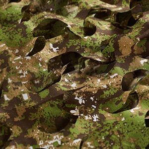 NINAT Camo Netting Camouflage Net Bulk Roll for Hunting Shooting Camping Military Tree Houses Ground Blinds Vehicle Concealment Decoration Sunshade Green Zone 4.9ft x 19.7ft