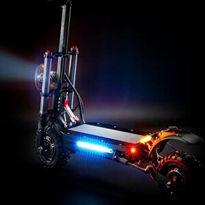 S3 6000W Electric Scooter Adults 60mph, Sports Scooters 400lbs Capacity, 75 Miles Long Range, 60V38AH Li-ion Battery, 11" Tubeless All-Terrain Tires