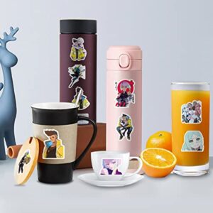 Cyberpunk Edgerunners Stickers for Water Bottles, 50 Pcs/Pack Trendy Anime Waterproof Decals Manga Poster Cartoon Laptop Skateboard Stickers Decals Aesthetic Computer Phone Stickers for Kids Teens Girls (Edgerunner)