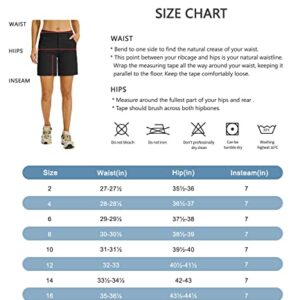 Willit Women's Golf Hiking Shorts Cargo Quick Dry Athletic Shorts Casual Summer Shorts with Pockets 7" Navy Blue 6