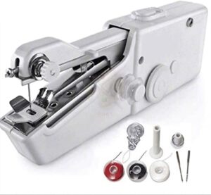 portable sewing machine, mini sewing professional cordless sewing handheld electric household tool - quick stitch tool for fabric, clothing, or kids cloth home travel use