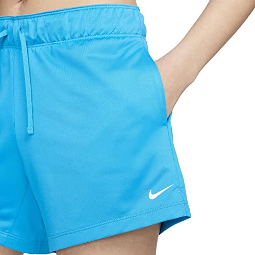 Nike Women's Dri-FIT Attack Training Shorts (as1, Alpha, l, Regular, Regular, Laser Blue/White)