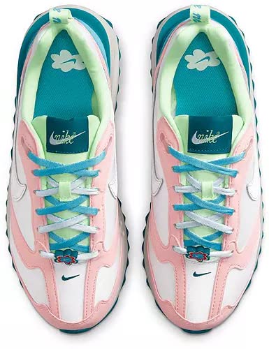 Nike Women's Air Max 90 shoe, White/White Med Soft Pink, 8.5