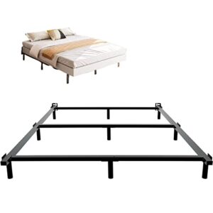 VTWAZAST King Bed Frame,9 Inch Heavy Duty Base for Box Spring, 9-Leg Support,Easy Assembly,Non-Slip,Noise-Free, Black