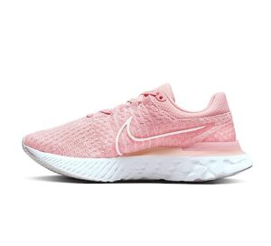 nike womens react infinity run fk 3 running trainers dd3024 sneakers shoes (uk 4.5 us 7 eu 38, pink glaze white pink foam 600)