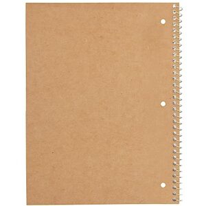 Mead Spiral Notebooks, 6 Pack, 1-Subject, Wide Ruled Paper, 8" x 10-1/2", 70 Sheets, Color Will Vary (930050-ECM)