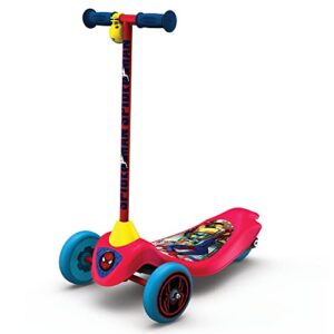 playwheels spider-man electric safe start scooter