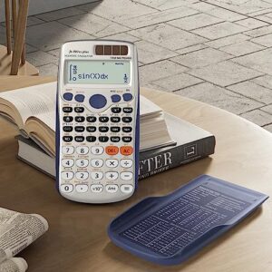 Scientific Calculators, IPepul Math Calculator with 417 Function, Solar Battery Power and 4-Line Display, School Supplies for Middle High College Students Teachers(991ES Plus)