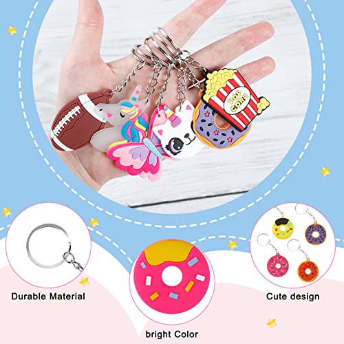 Stondino 62Pcs Video Game Party Favors Key Chains Bulk Keychains for Kids Party Favors Keyrings Bulk Mini Keychain for Classroom Prizes Kids Birthday Party Favor Gift Kids Goodie Bag Stuffers