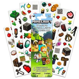 Minecraft School Supplies Value Pack - 9 Pc Bundle with Minecraft Folders, Notebook, and Stickers for Kids Boy Girls | Minecraft Back to School Supplies