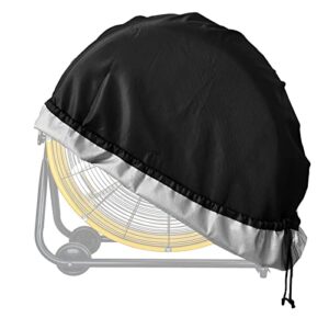 bitubi industrial drum fan cover,waterproof outdoor fan covers,compatible for 24 inch heavy duty metal industrial drum fan,black