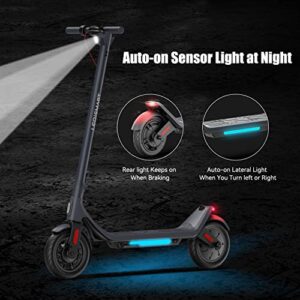 LEQISMART Electric Scooter-9" Pneumatic Tire, 15.5Miles Range,15.5 MPH,250W Motor, 220lbs Weight Capacity, Dual Brakes, Folding Electric Scooter for Adults