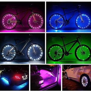 Iyicuus Tow Sets Battery Powered LED Strip Lights, 9.8ft 24-Keys Remote Controlled, DIY Indoor and Outdoor Decoration (2)