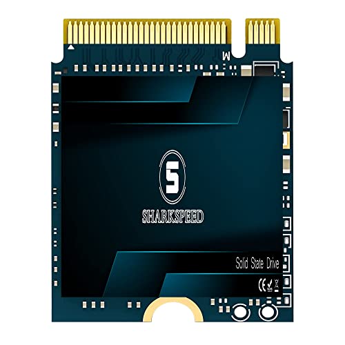 M.2 2230 SSD 256GB SSHARKSPEED NVMe PCIe Gen3.0X4 Internal Solid State Drive, Compatible with Steam Deck，Microsoft Surface pro 7/pro 8+/pro X/laptop3/laptop4/laptop Go, Ultrabook(256GB, 2230 Gen3.0)