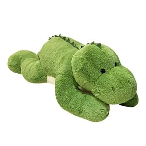 mewkou 3.5 lb dinosaur weighted stuffed animals, 24 inch weighted plush animals dino plush throw pillow, super soft cartoon hugging toy gifts for bedding