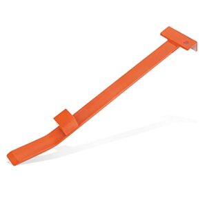 sdsnte 17’’ heavy-duty solid steel pull and pry bar flooring installation kit tools for vinyl plank, laminate flooring installation, orange