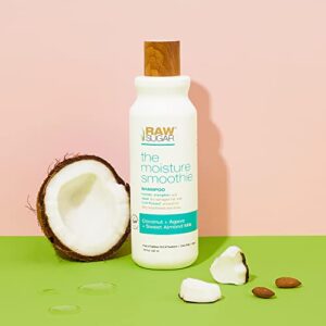 Raw Sugar Moisture Smoothie Shampoo and Conditioner with Coconut Oil, Agave, & Sweet Almond Milk, Hydrates & Nourishes Dry Hair, Formulated without Sulfates + Parabens