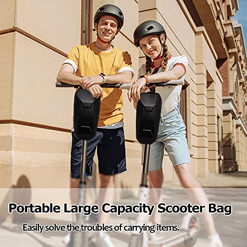 3L Bag Scooter Storage Bag, e-bike Bike Handlebar Bag, Front Hanging Bag for Storage Bag for Electric Scooter,Waterproof Electric Kick Scooter Bag,Portable Large Capacity Durable EVA Scooter Bag