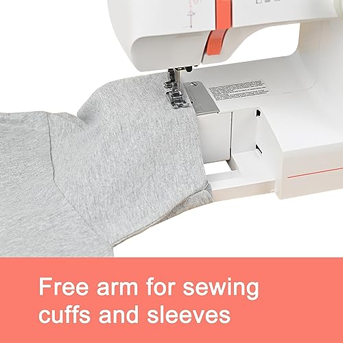 POOLIN Simple Sewing Machine - 26 Stitch Applications, Adjustable Stitch Length, With Complete Accessory Kits & Foot Pedal, 5 Included Presser Feet, Suitable for Adults