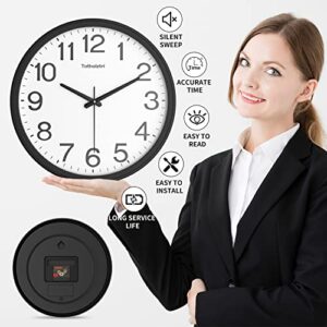 Totholztri Wall Clock 13 inch Including AA Battery and Hook