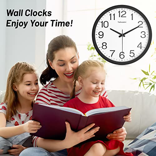 Totholztri Wall Clock 13 inch Including AA Battery and Hook