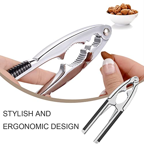 YunZCHENSH Nutcracker Stainless Steel Walnut Cracker Heavy Duty with Non-Slip Handle Walnut Opener Tool for Walnut All Sorts of Nuts Shell Seafood