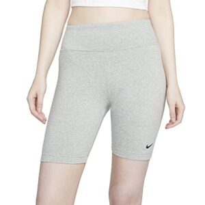 Nike Sportswear Leg-A-See Women's Bike Shorts (as1, Alpha, m, Regular, Regular, Dark Grey Heather/Black)