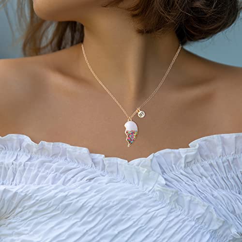 PAFUWEI Friendship Necklaces for 2 Girls,Pendant Bff Necklace Magnetic Matching Necklaces for Best Friend Half Heart Necklace Best Friend Necklaces for 2 Girls Sister