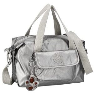 kipling ki07430ga brynne women's smooth silv met handbag