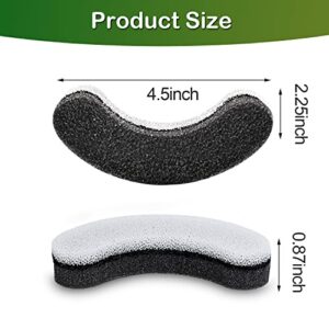 Cat Water Fountain Filter,Arc-Shaped Sponge Activated Carbon Cat Fountain Filter Replacement Filters Compatible WF050 & WF100 Automatic Pet Water Fountain (12 Pack)